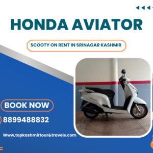 Honda aviator scooty on rent in srinagar kashmir