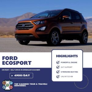 Ford ecosport on self drive in srinagar kashmir
