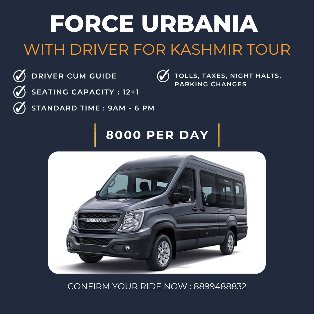 book force urbania taxi in kashmir in 2024 